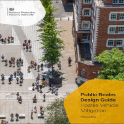 Front cover of NPSA public realm design guide for HVM